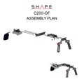 SHAPE Offset Shoulder Mount Rig for Canon C200/C200B Shoulder Mount Rig SHAPE wlb