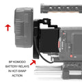 SHAPE RED® KOMODO™ & KOMODO™ 6K Production Pack Pivoting Gold Mount Battery Plate Battery Plate SHAPE wlb