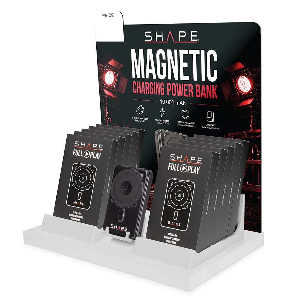 SHAPE Power Bank Portable Charger 11 units with Display Product Countertop Display SHAPE wlb