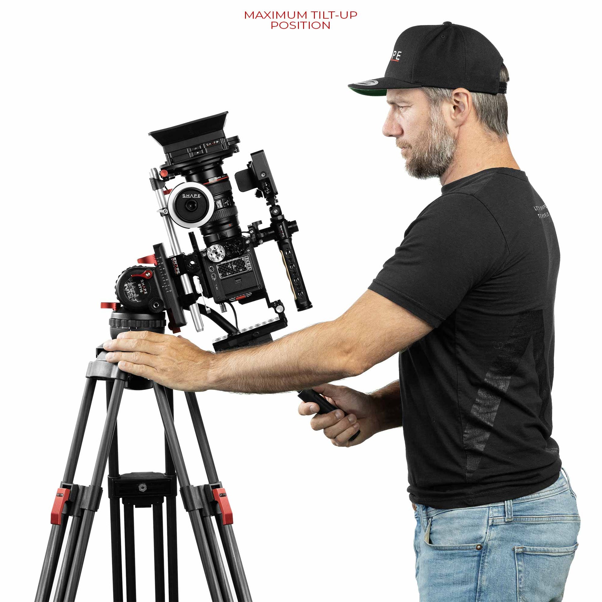 SHAPE Pro Video Tripod 15KG Fluid Head 100mm Bowl Carbon Fiber Legs Tripod SHAPE wlb