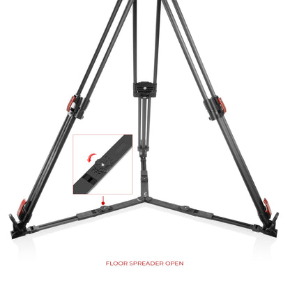 SHAPE Pro Video Tripod 15KG Fluid Head 100mm Bowl Carbon Fiber Legs Tripod SHAPE wlb