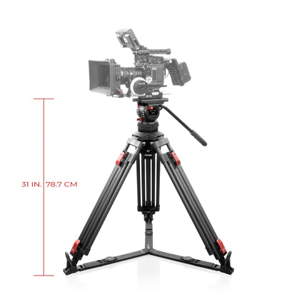 SHAPE Pro Video Tripod 15KG Fluid Head 100mm Bowl Carbon Fiber Legs Tripod SHAPE wlb