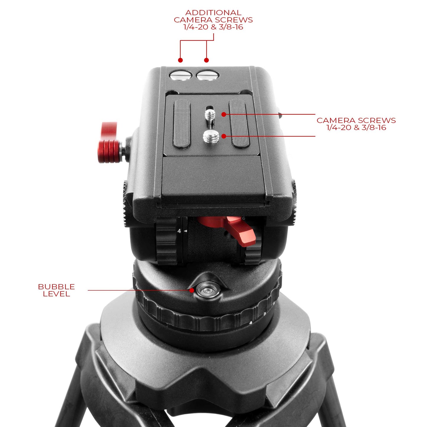 SHAPE Pro Video Tripod 15KG Fluid Head 100mm Bowl Carbon Fiber Legs Tripod SHAPE wlb