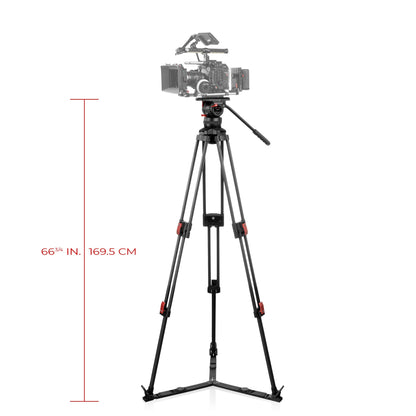 SHAPE Pro Video Tripod 15KG Fluid Head 100mm Bowl Carbon Fiber Legs Tripod SHAPE wlb