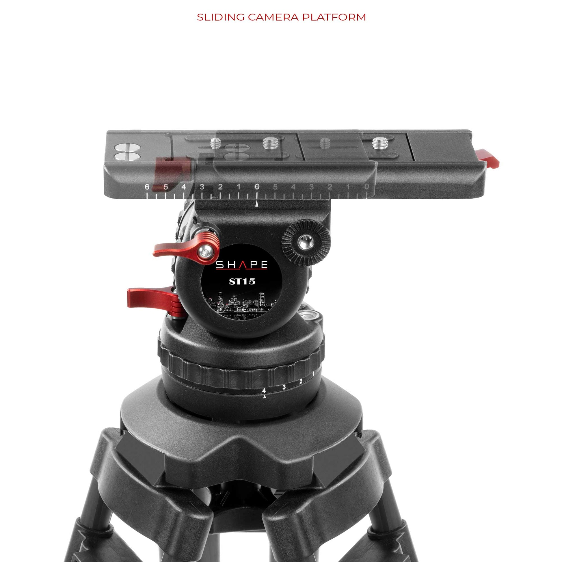 SHAPE Pro Video Tripod 15KG Fluid Head 100mm Bowl Carbon Fiber Legs Tripod SHAPE wlb