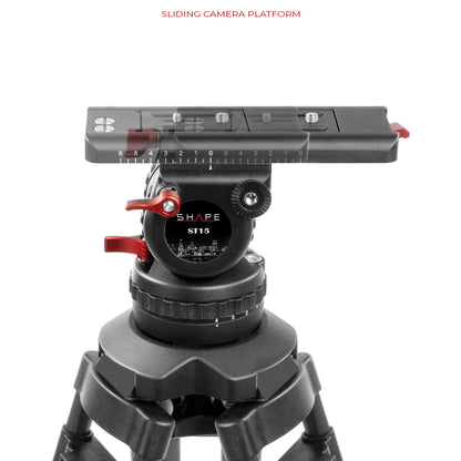 SHAPE Pro Video Tripod 15KG Fluid Head 100mm Bowl Carbon Fiber Legs Tripod SHAPE wlb