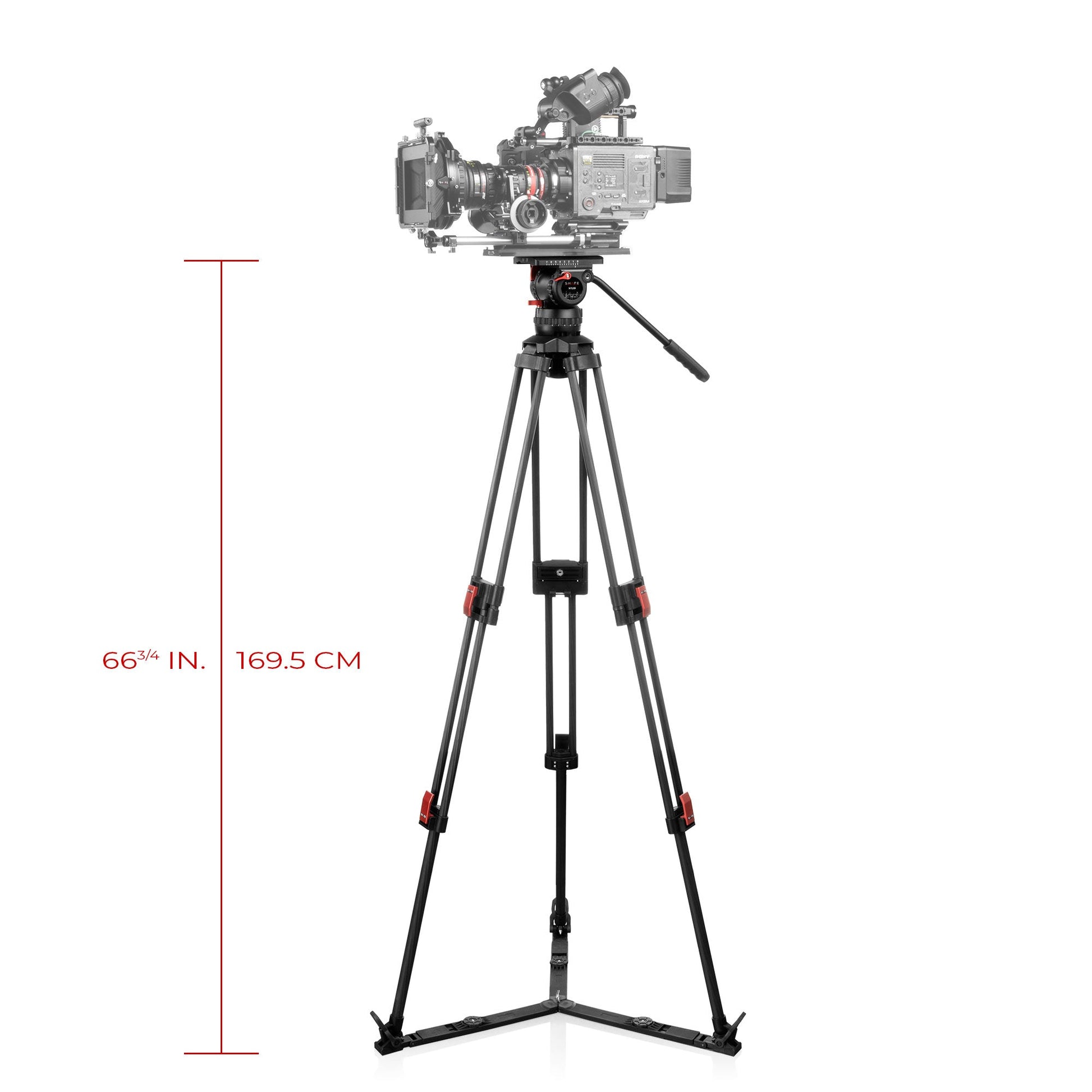 SHAPE Pro Video Tripod 20KG Fluid Head 100mm Bowl Carbon Fiber Legs Tripod SHAPE wlb