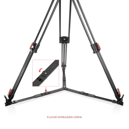 SHAPE Pro Video Tripod 20KG Fluid Head 100mm Bowl Carbon Fiber Legs Tripod SHAPE wlb