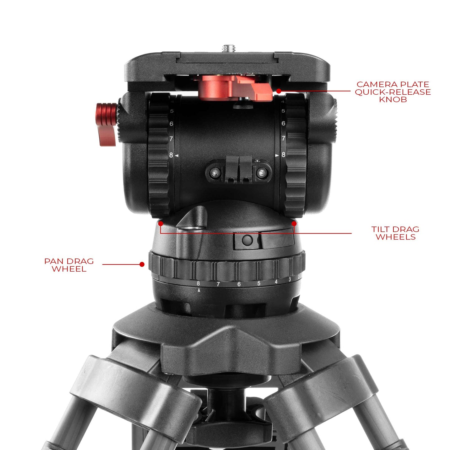 SHAPE Pro Video Tripod 20KG Fluid Head 100mm Bowl Carbon Fiber Legs Tripod SHAPE wlb