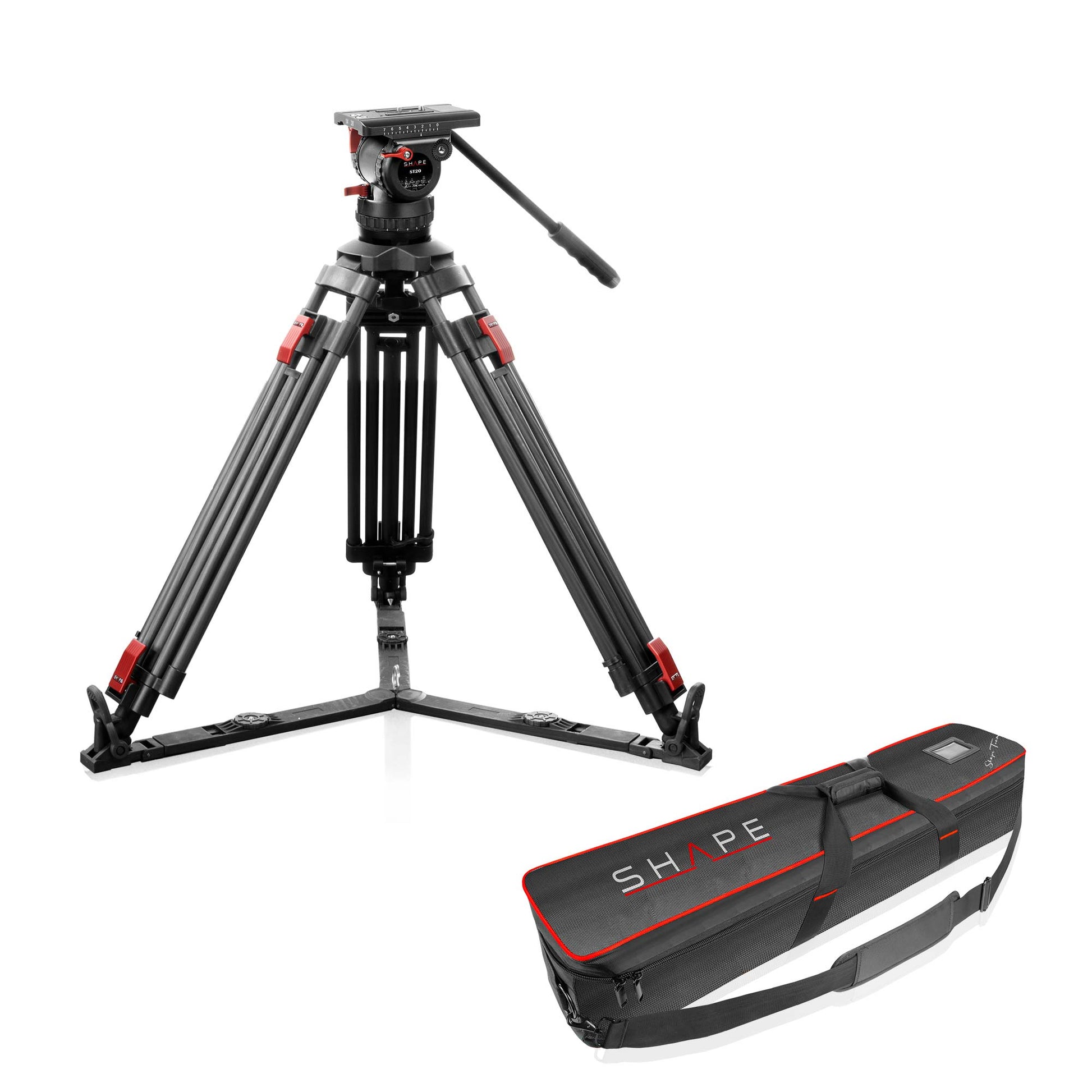 SHAPE Pro Video Tripod 20KG Fluid Head 100mm Bowl Carbon Fiber Legs Tripod SHAPE wlb