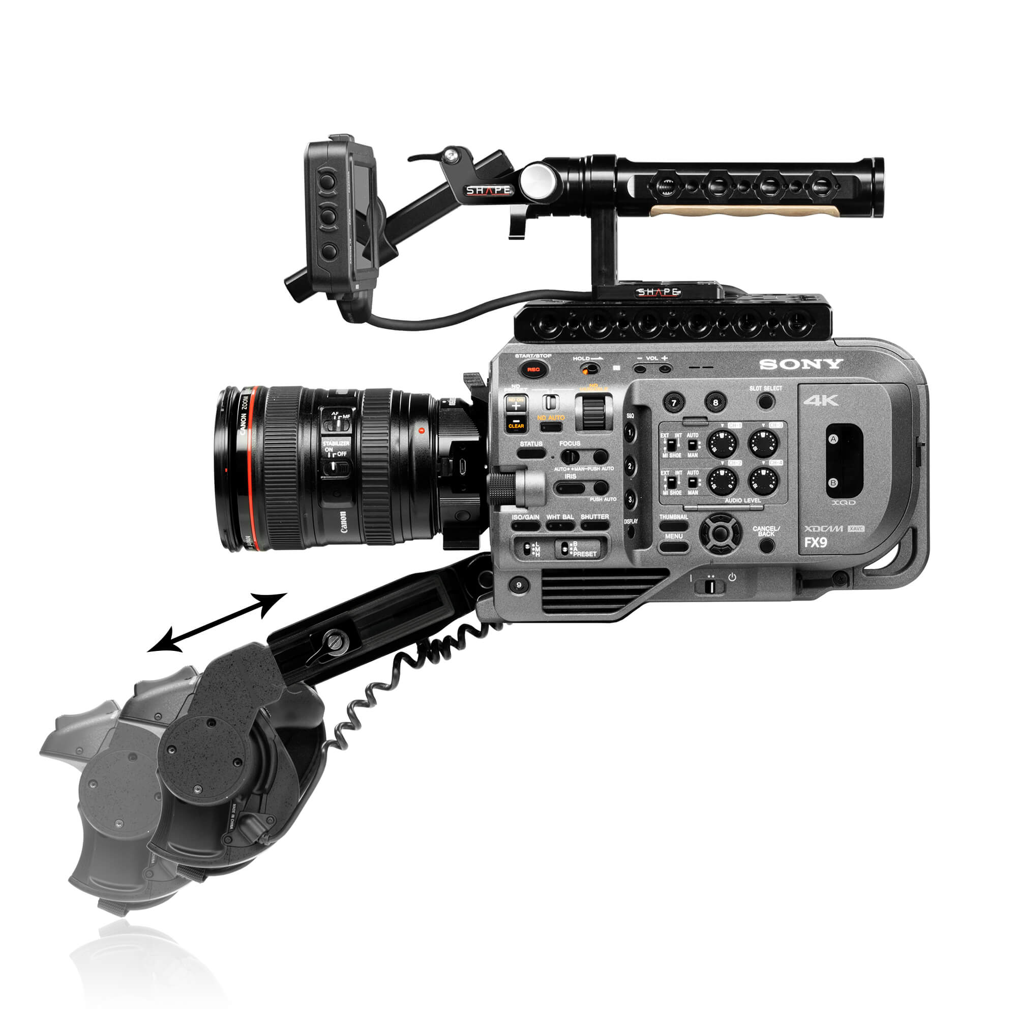 Tay cầm mở rộng từ xa SHAPE cho tay cầm Sony FX9 SHAPE wlb