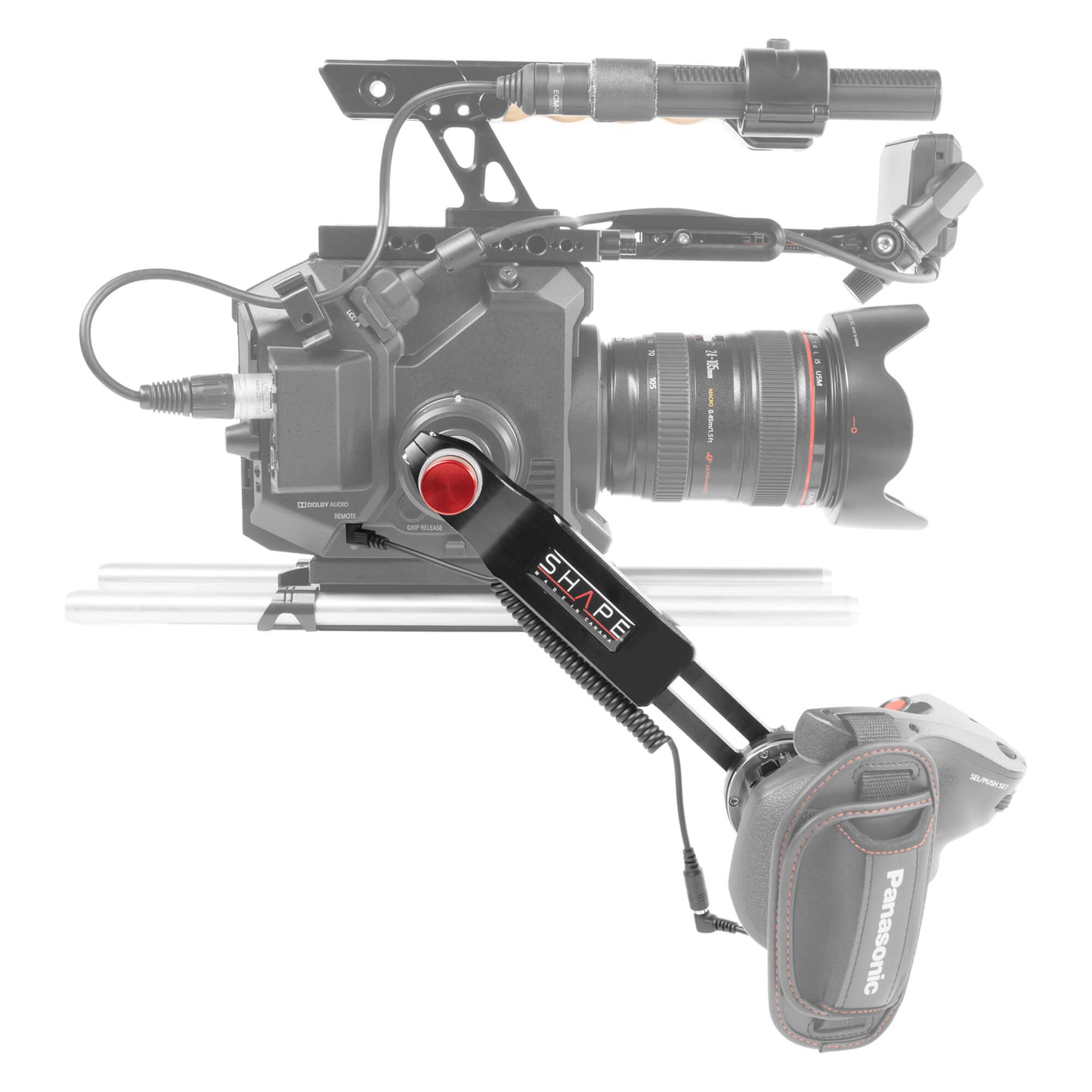 SHAPE Remote Extension Handle with Bayonet Mount and Cable for Panasonic AU-EVA1 Handle SHAPE wlb   