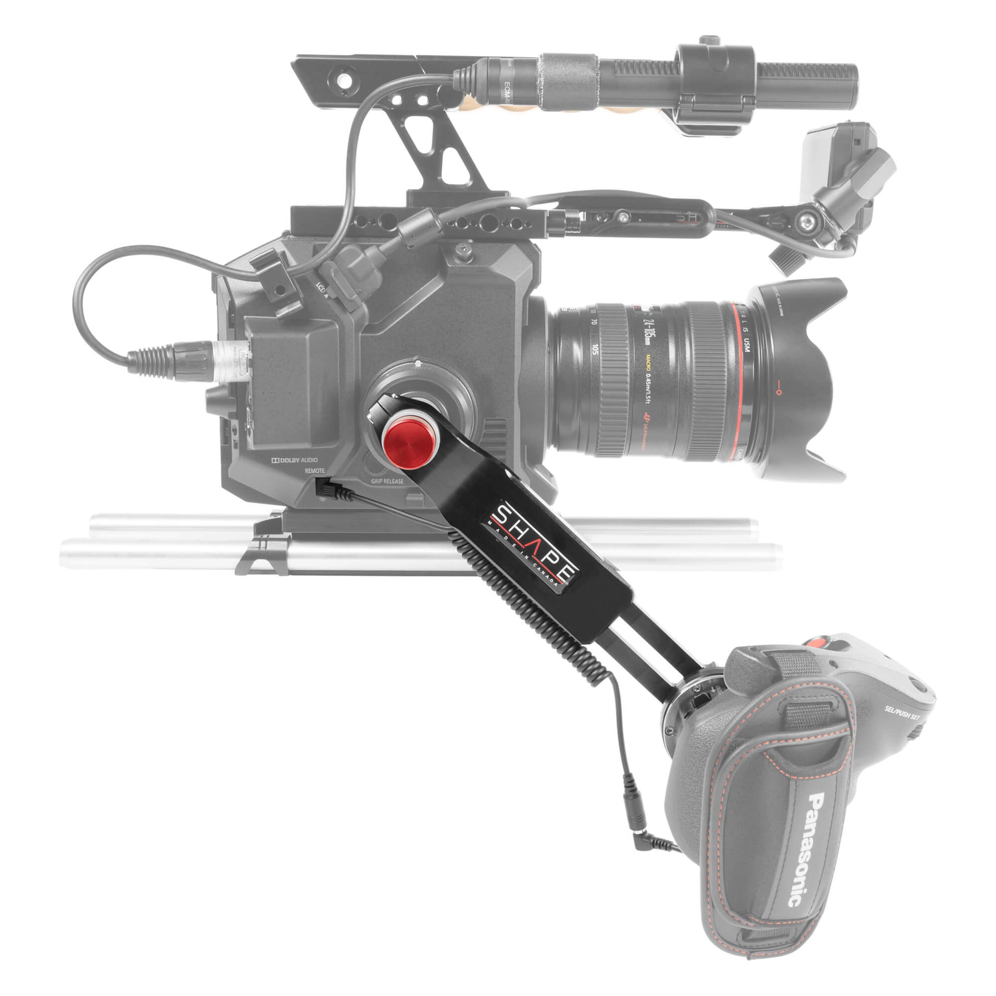 SHAPE Remote Extension Handle with Bayonet Mount and Cable for Panasonic AU-EVA1 Handle SHAPE wlb   