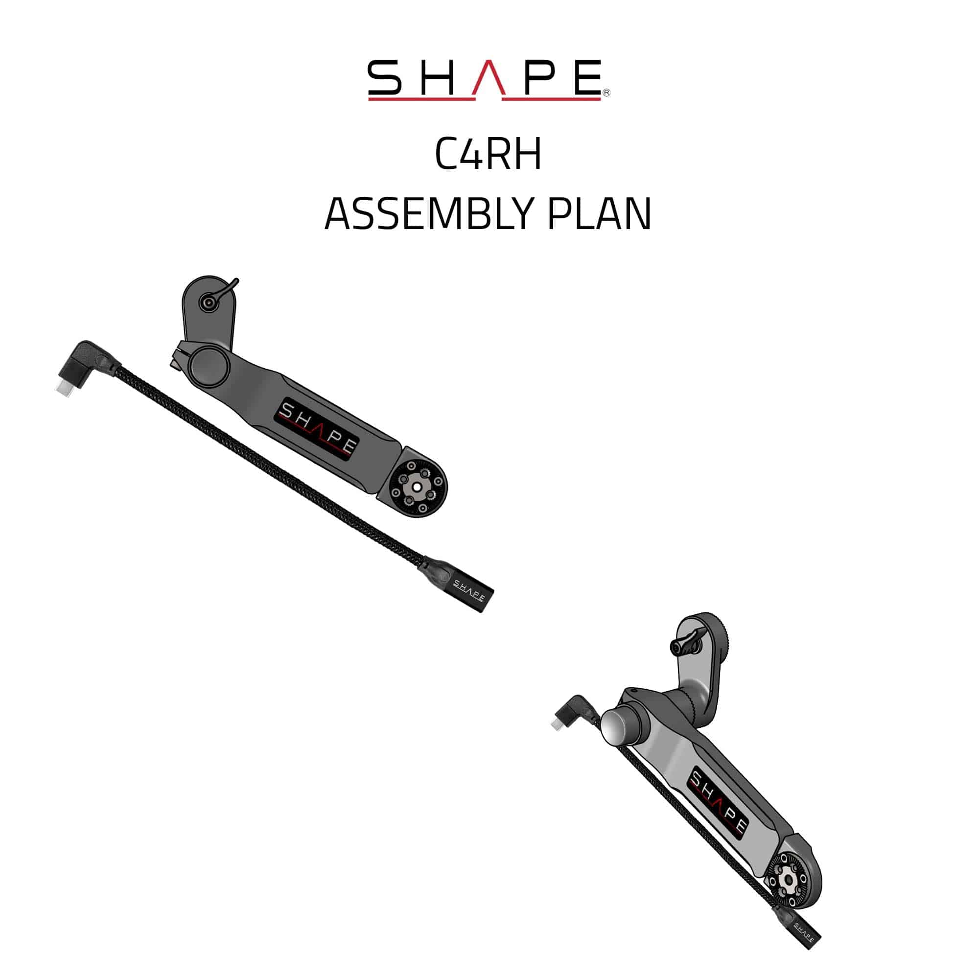 SHAPE Canon EOS C400 Remote Extension Handle with Cable Handle SHAPE wlb