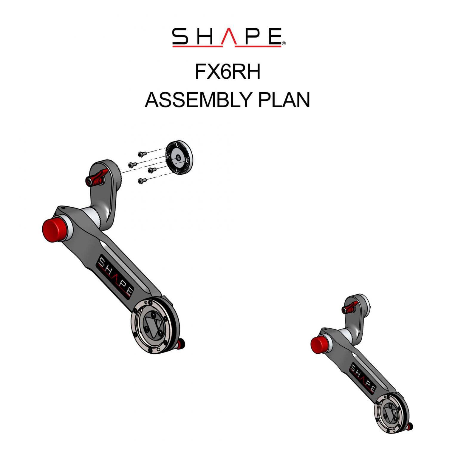 SHAPE Sony FX6 Remote Extension Handle with Cable Handle SHAPE wlb