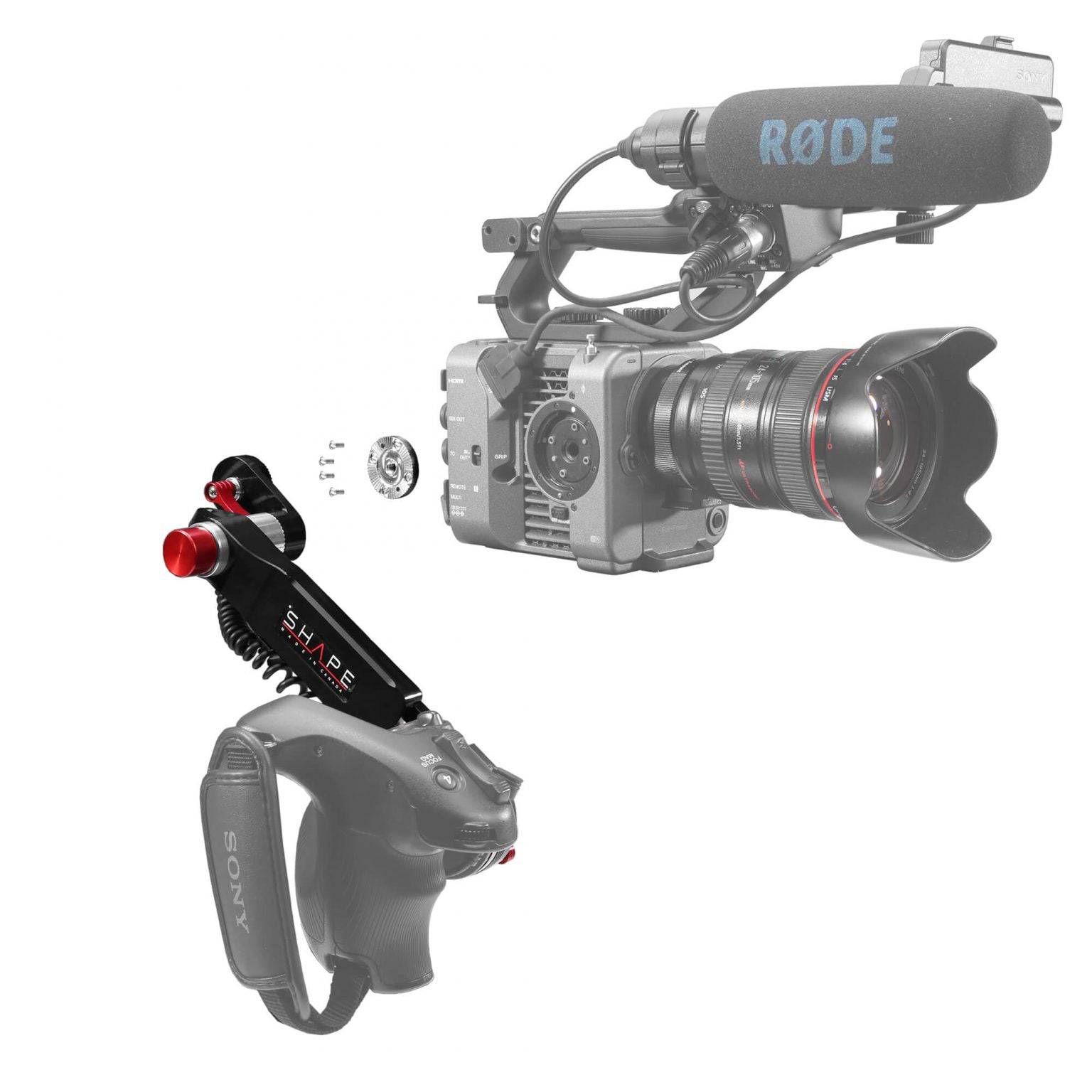 SHAPE Sony FX6 Remote Extension Handle with Cable Handle SHAPE wlb