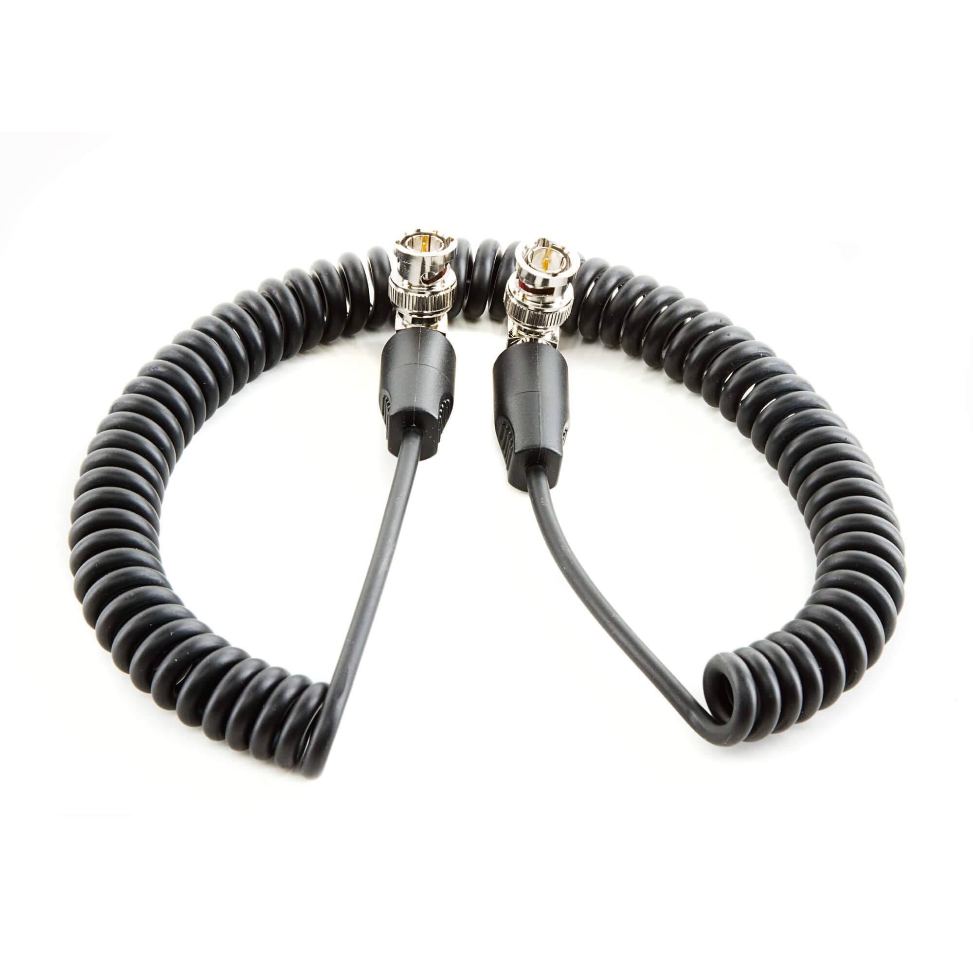 SHAPE SDI Coiled Cable 90-Degree BNC Connectors 10INCH Cable SHAPE wlb