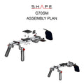 SHAPE Canon C70 Shoulder Mount Shoulder Mount SHAPE wlb