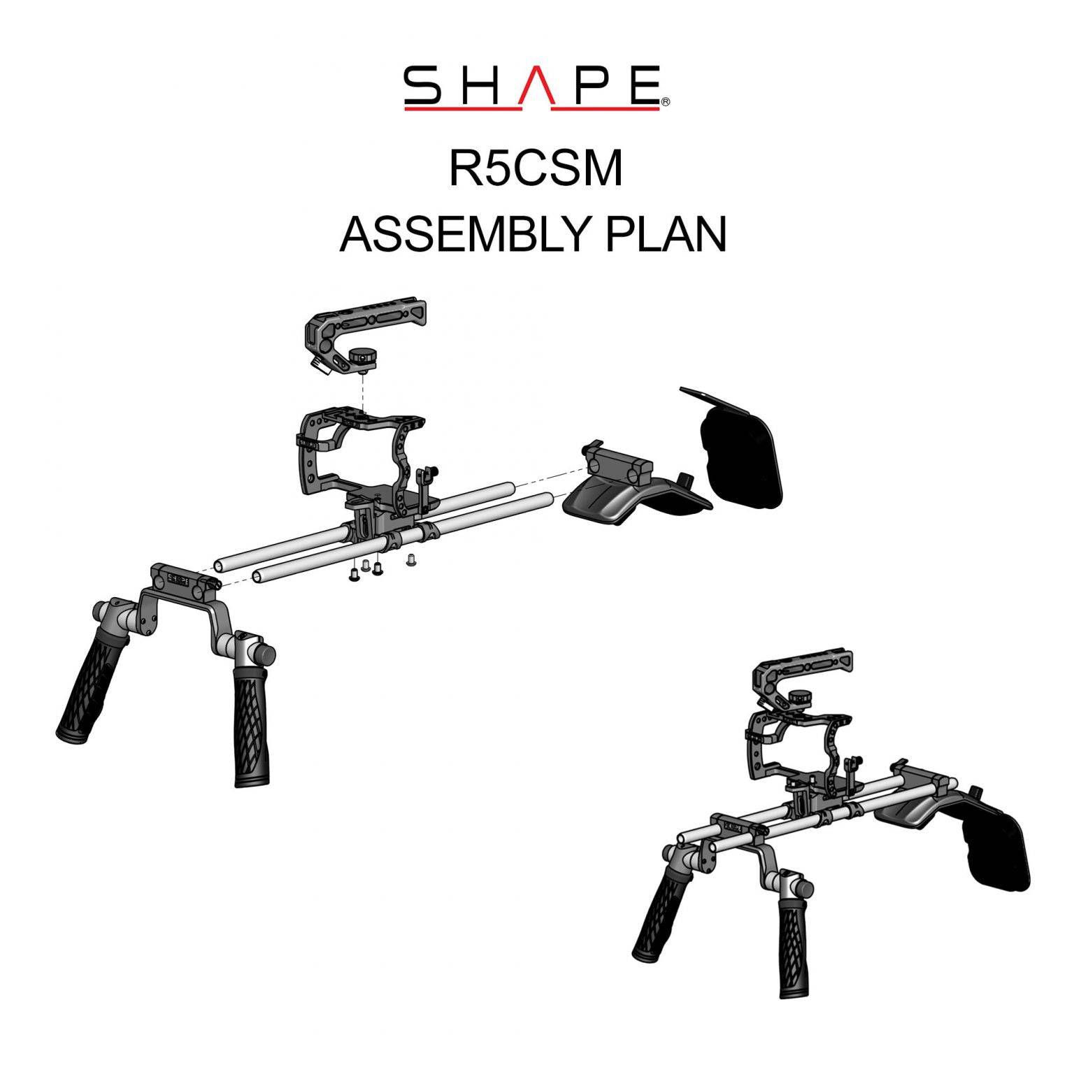 SHAPE Canon R5C/R5/R6 Shoulder Mount Shoulder Mount SHAPE wlb