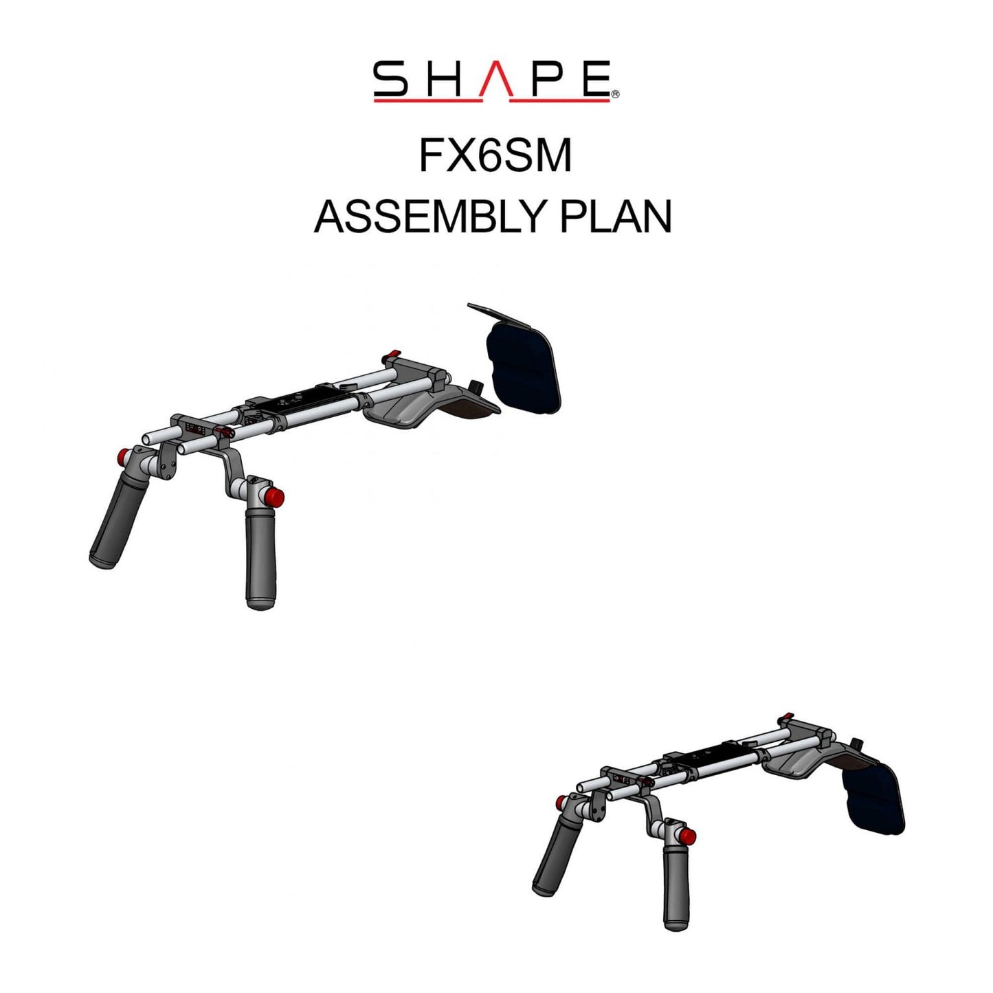 SHAPE Sony FX6 Shoulder Mount Shoulder Mount SHAPE wlb