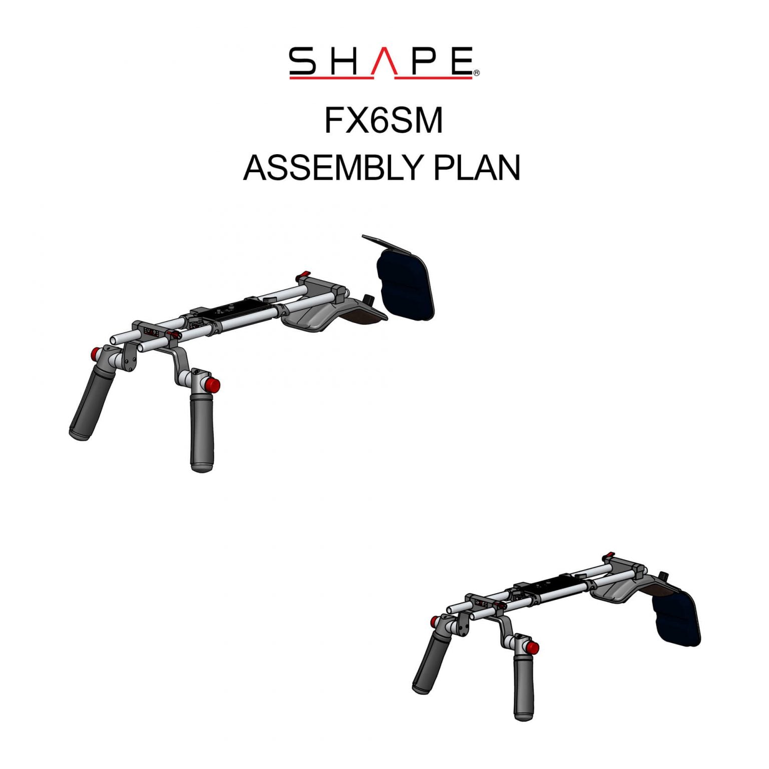 SHAPE Sony FX6 Shoulder Mount Shoulder Mount SHAPE wlb