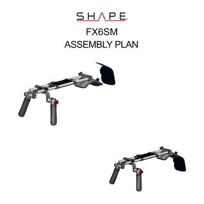SHAPE Sony FX6 Shoulder Mount Shoulder Mount SHAPE wlb