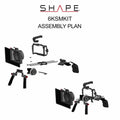 SHAPE Blackmagic Cinema Camera 6K/6K PRO/6K G2 Shoulder Mount Kit Shoulder Mount SHAPE wlb