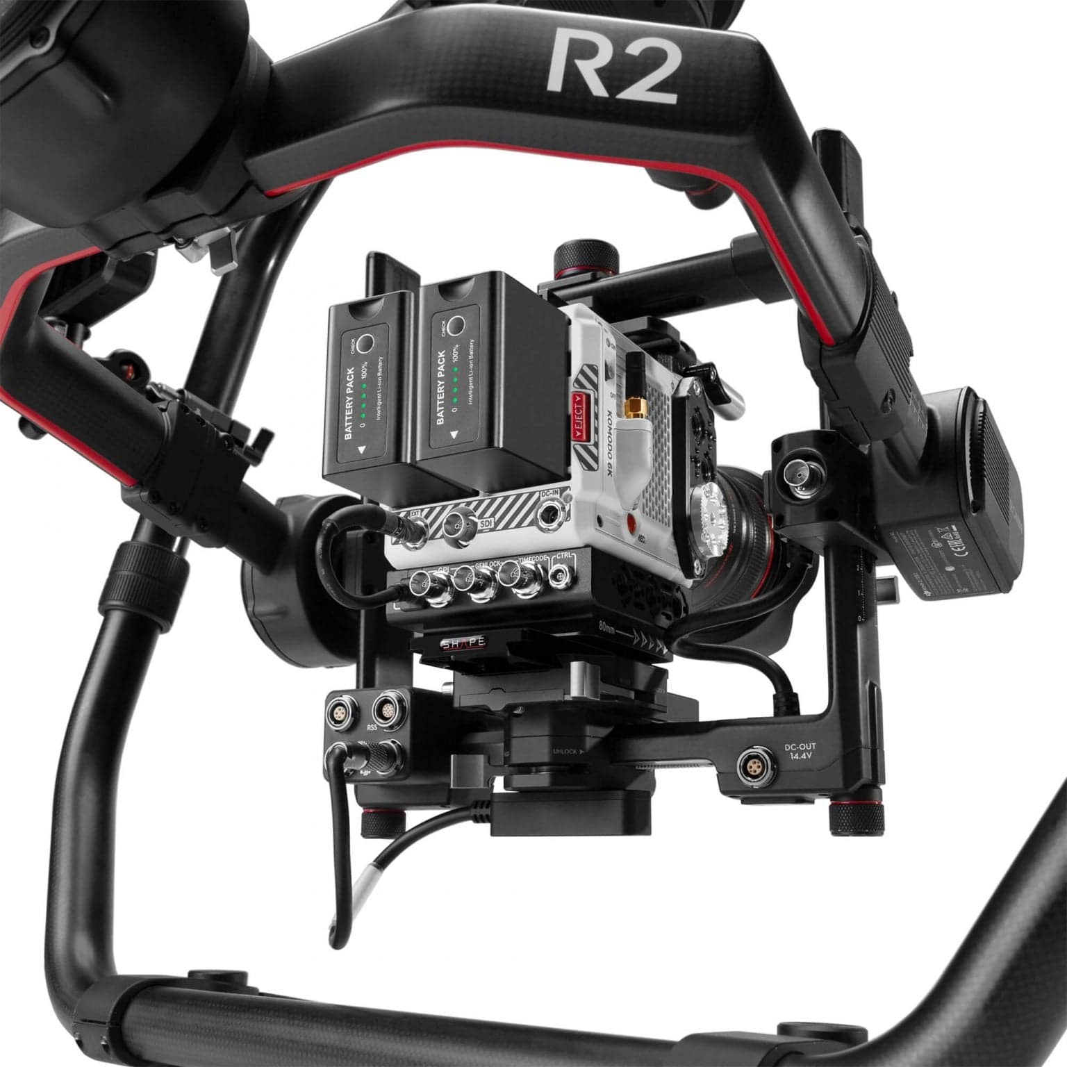 SHAPE RED® KOMODO™ & KOMODO™ 6K Production Pack Shoulder Mount Kit Shoulder Mount SHAPE wlb