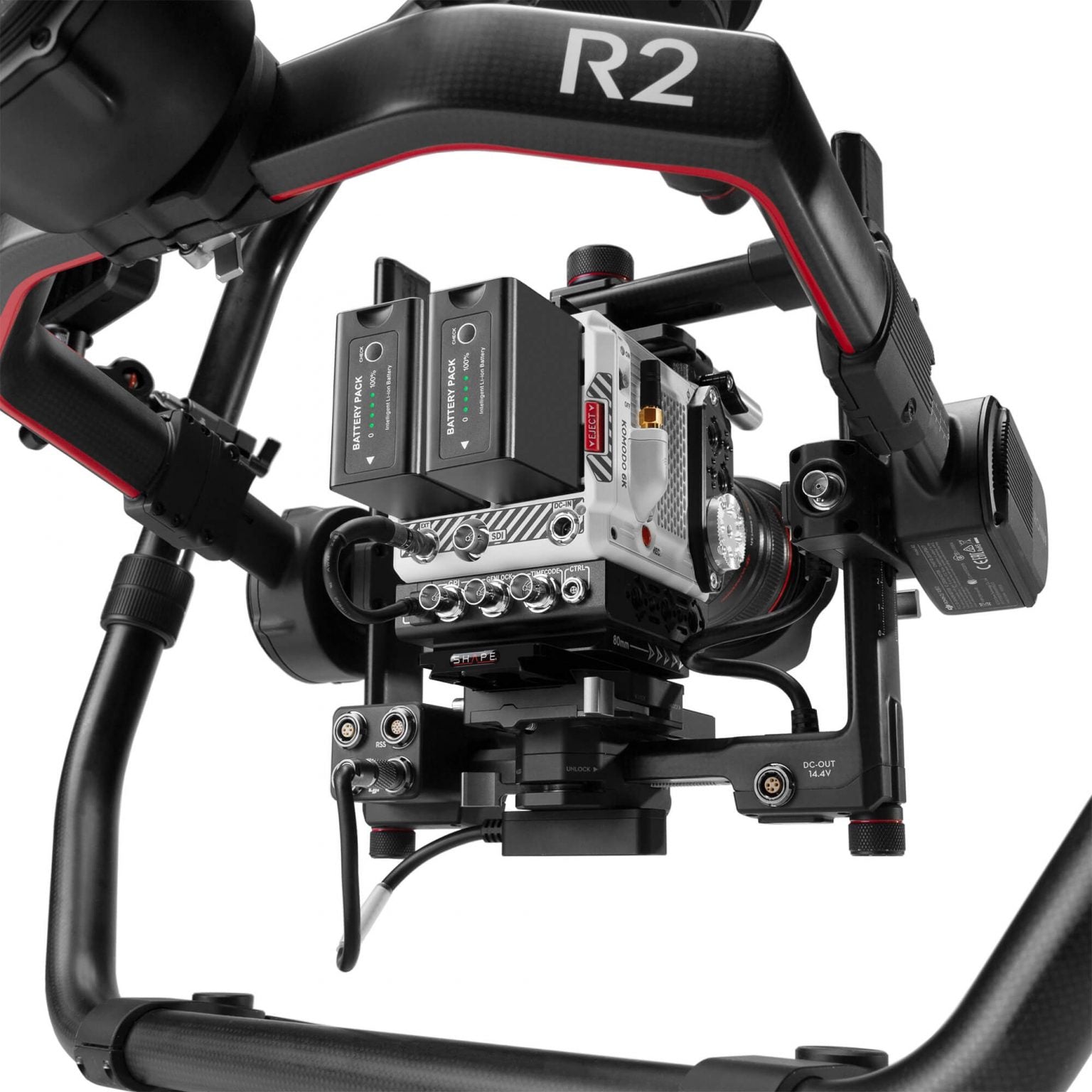 SHAPE RED® KOMODO™ & KOMODO™ 6K Production Pack Shoulder Mount Kit Shoulder Mount SHAPE wlb