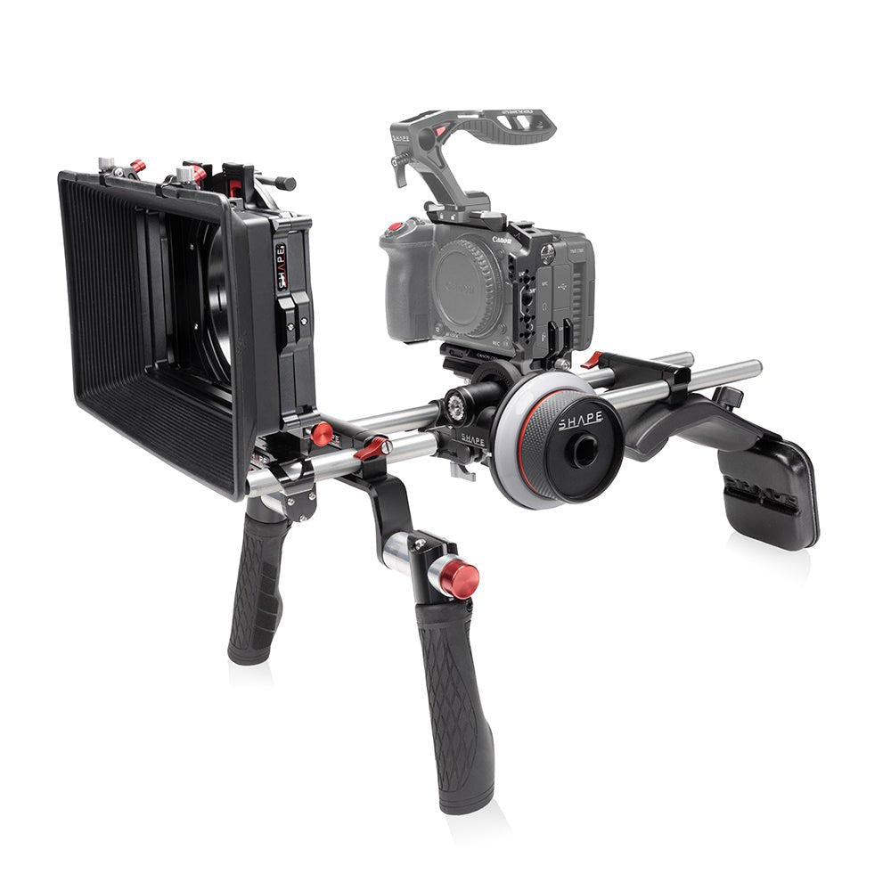 SHAPE Shoulder Mount Matte Box Follow Focus for Canon C50 Shoulder Mount Rig SHAPE wlb
