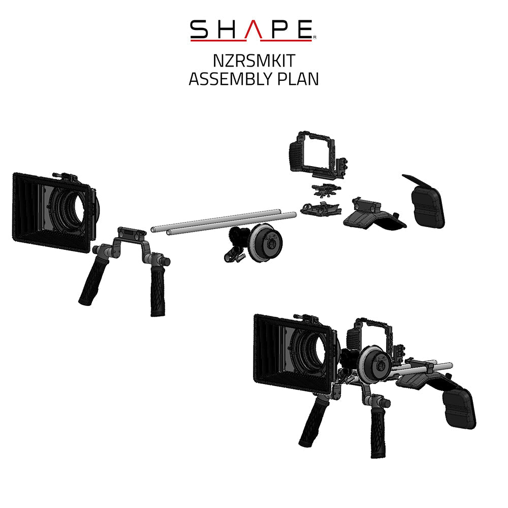 SHAPE Nikon ZR Shoulder Rig Kit | Matte Box & Follow Focus – SHAPE wlb