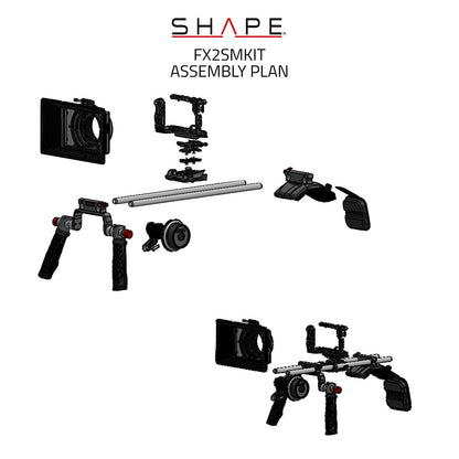 SHAPE Shoulder Mount Matte Box Follow Focus for SONY FX2 Shoulder Mount Rig SHAPE wlb