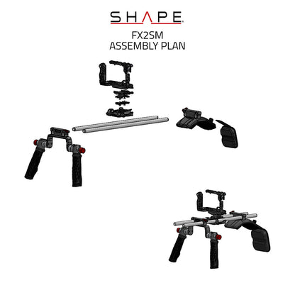 SHAPE Shoulder Mount System for SONY FX2 Shoulder Mount Rig SHAPE wlb