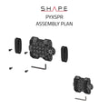 SHAPE Blackmagic PYXIS 6K Side Plate with Rosette Camera Cage SHAPE wlb