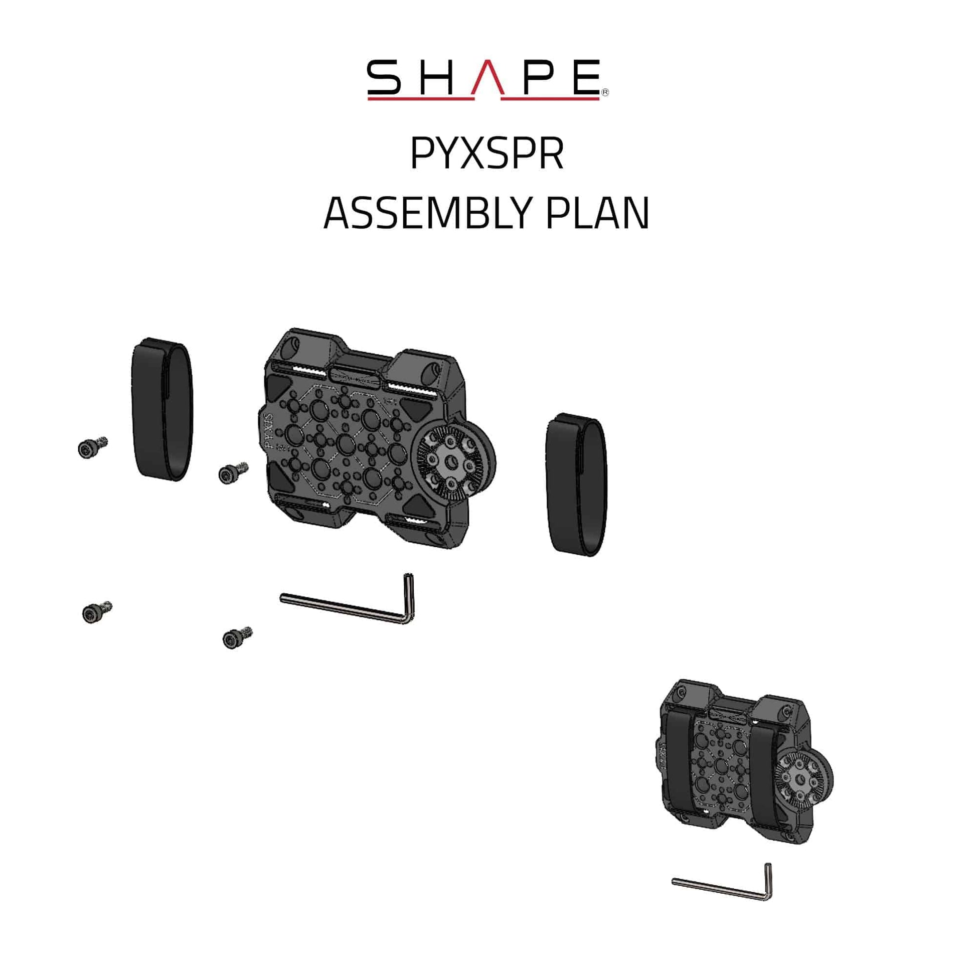 SHAPE Blackmagic PYXIS 6K Side Plate with Rosette Camera Cage SHAPE wlb