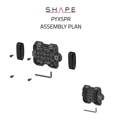 SHAPE Blackmagic PYXIS 6K Side Plate with Rosette Camera Cage SHAPE wlb