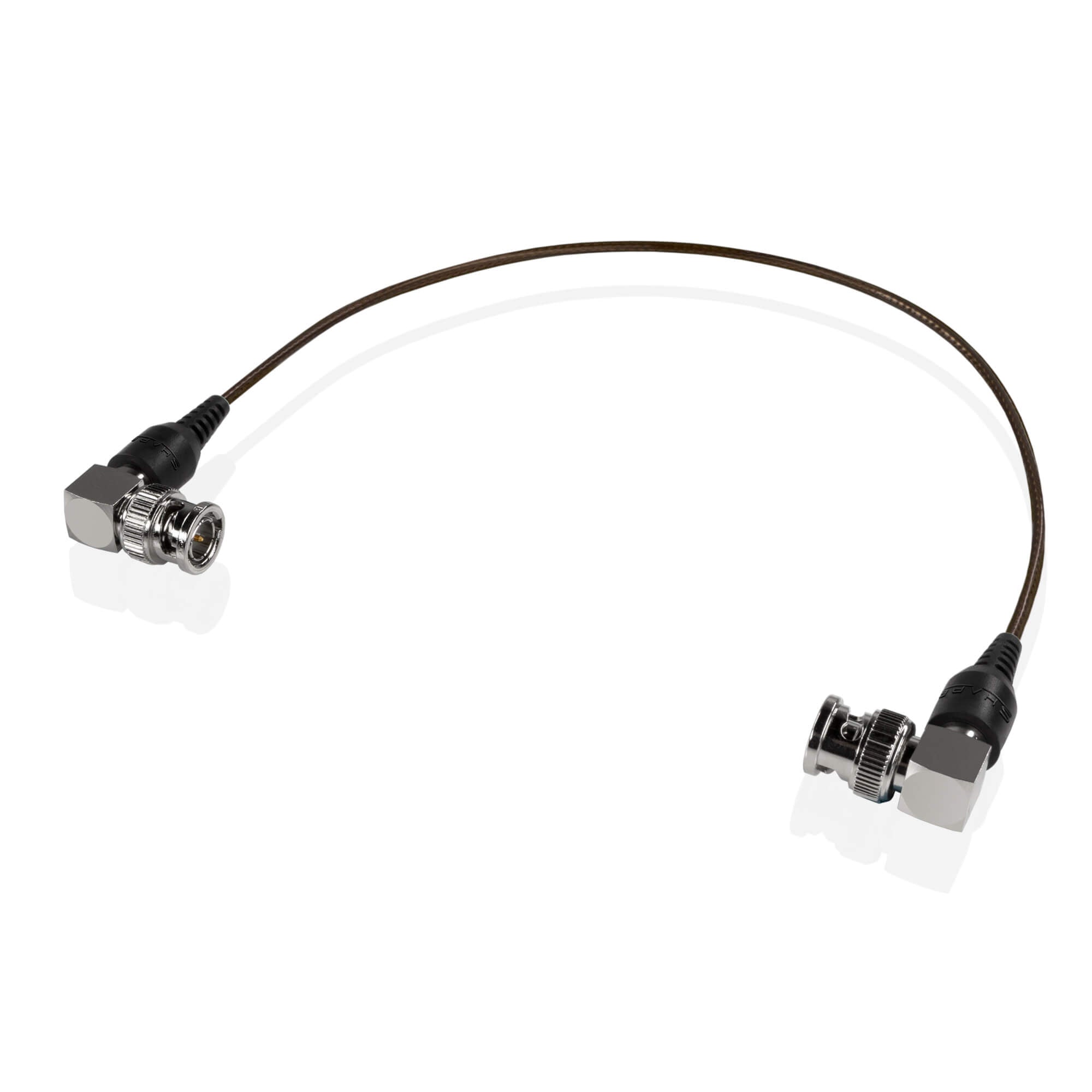 SHAPE Skinny 90-Degree BNC Cable 12 inches Black Cable SHAPE wlb