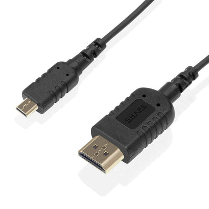 SHAPE Skinny HDMI to Micro HDMI 8K Ultra High-Speed Cable 18 inches Cable SHAPE wlb   