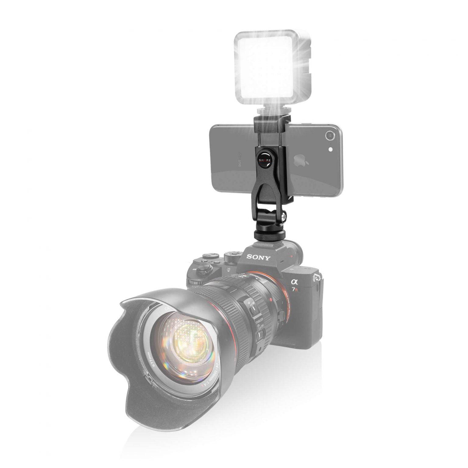 SHAPE Smartphone Clamp Friction Swivel and Tilt Smartphone Rig SHAPE wlb   