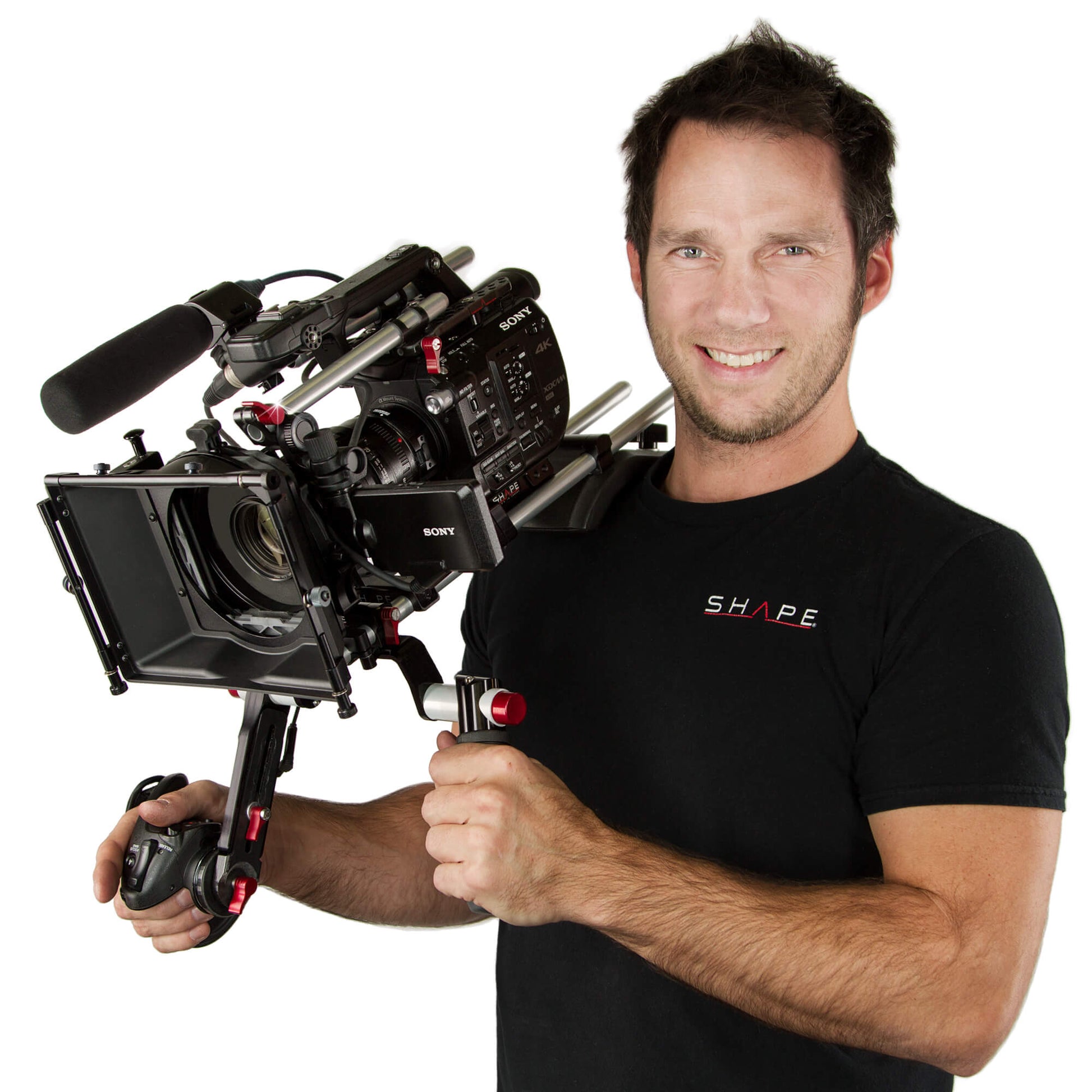 SHAPE Sony FS5/FS5 II Camera Bundle Rig with Follow Focus Pro Camera Rig SHAPE wlb