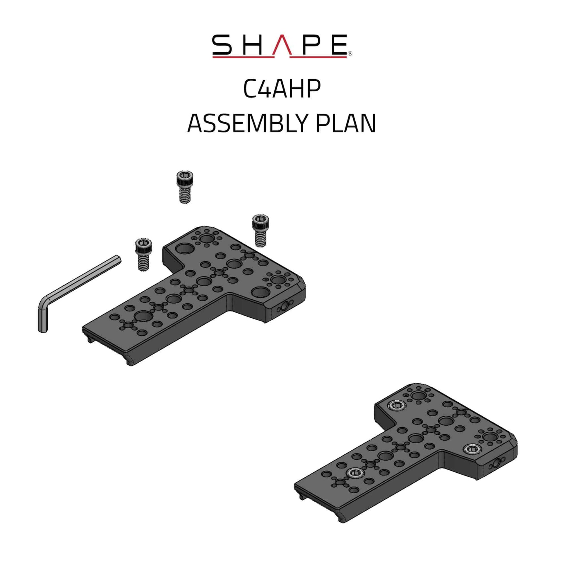 SHAPE Canon C400 Top Handle Adapter Plate Top Plate SHAPE wlb