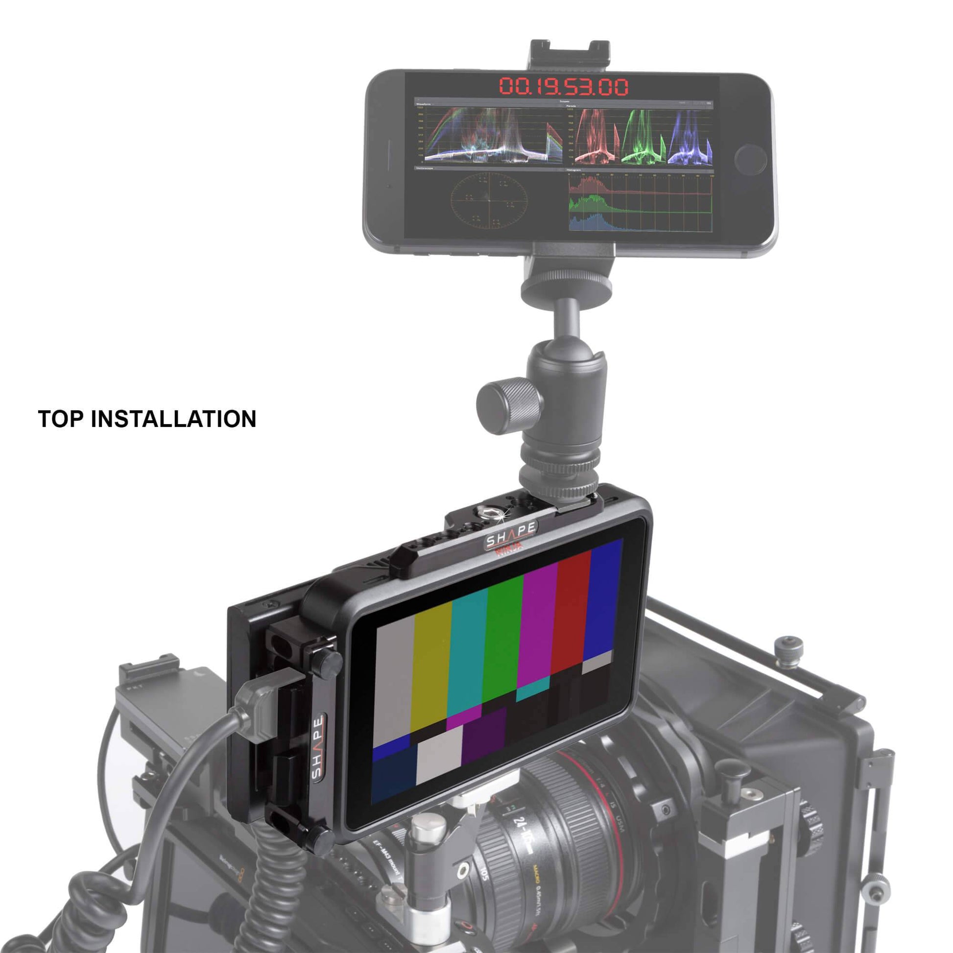 SHAPE Top Plate for Atomos Ninja V/V+ Monitor Accessory SHAPE wlb   