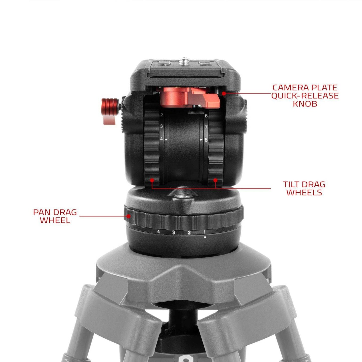 SHAPE Tripod Fluid Head 15 kg Tripod Head SHAPE wlb   