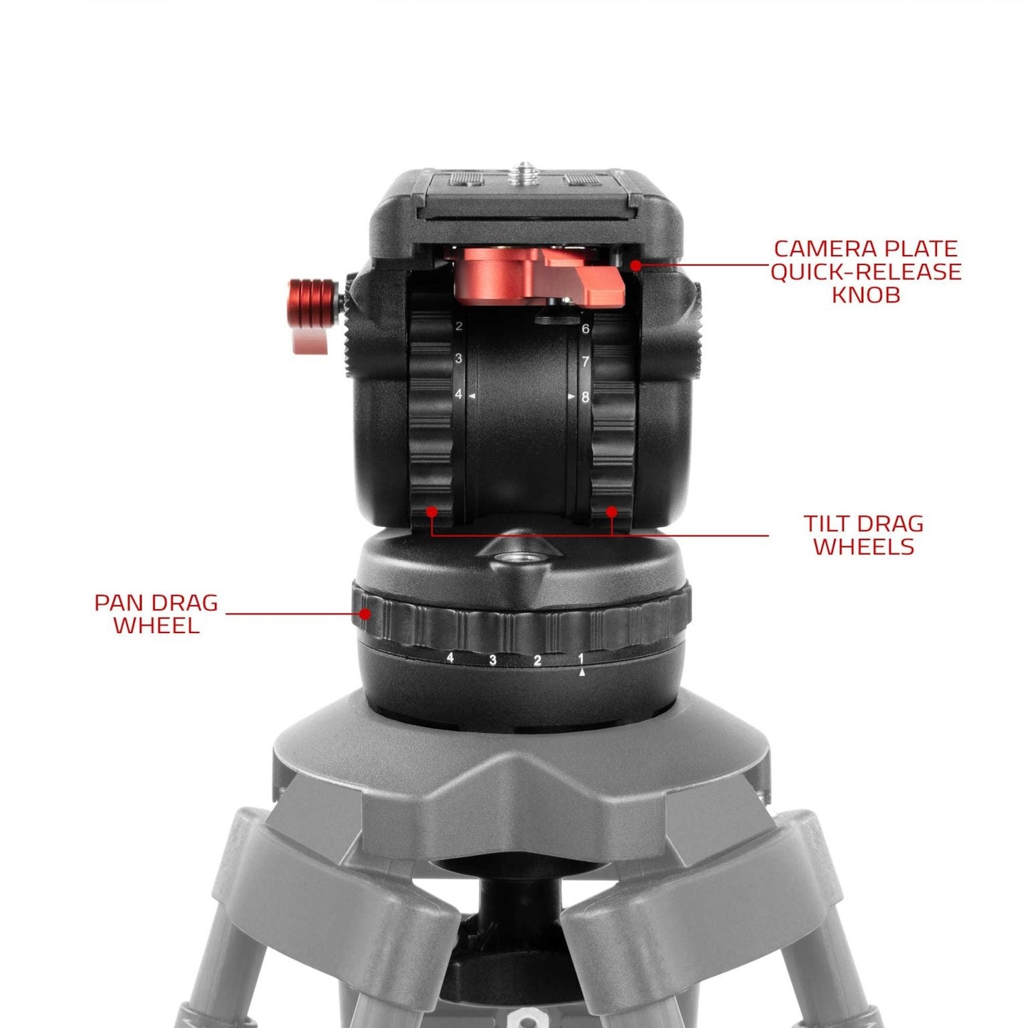 SHAPE Tripod Fluid Head 15 kg Tripod Head SHAPE wlb   