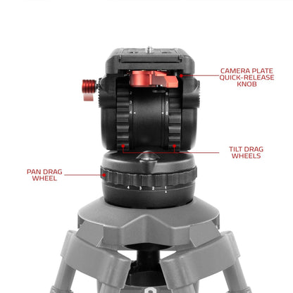 SHAPE Tripod Fluid Head 15 kg Tripod Head SHAPE wlb   