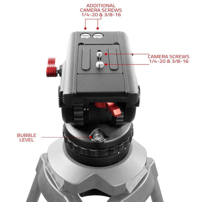 SHAPE Tripod Fluid Head 15 kg Tripod Head SHAPE wlb   