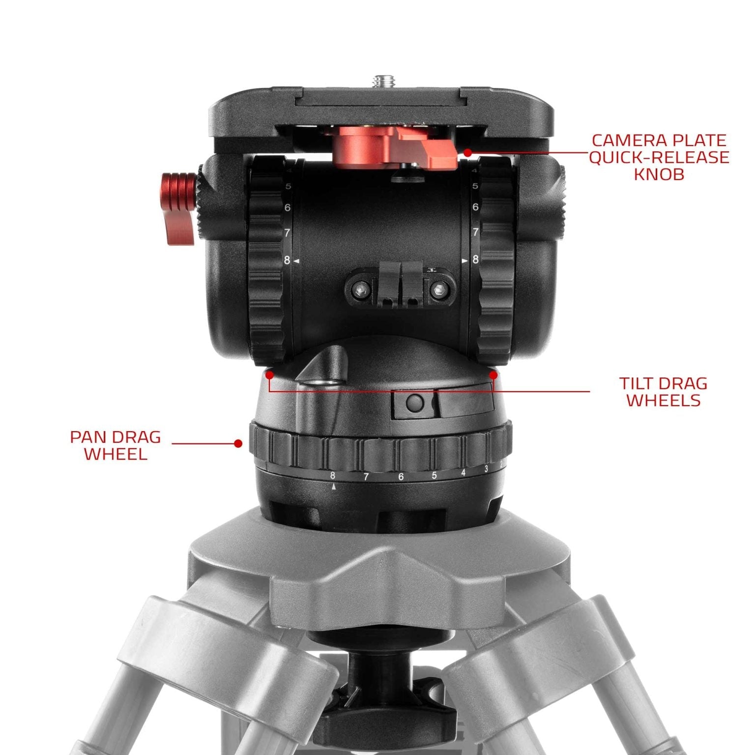 SHAPE Tripod Fluid Head 20 kg Tripod Head SHAPE wlb   