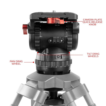 SHAPE Tripod Fluid Head 20 kg Tripod Head SHAPE wlb   