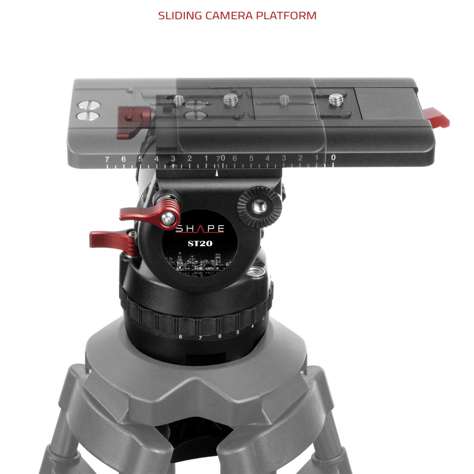 SHAPE Tripod Fluid Head 20 kg Tripod Head SHAPE wlb   