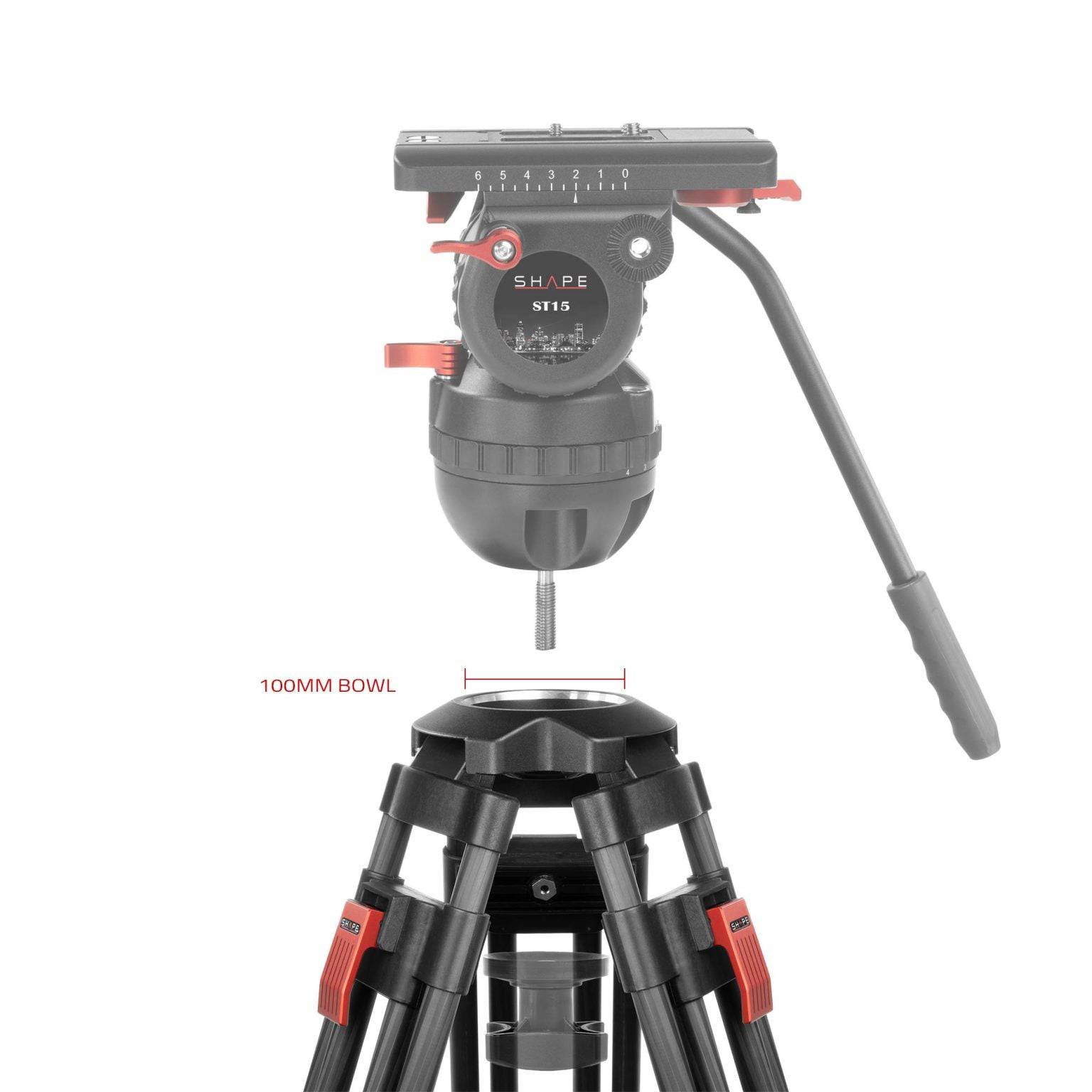 SHAPE Two-Stage Carbon Fiber Tripod Legs 20 kg Tripod Leg SHAPE wlb   